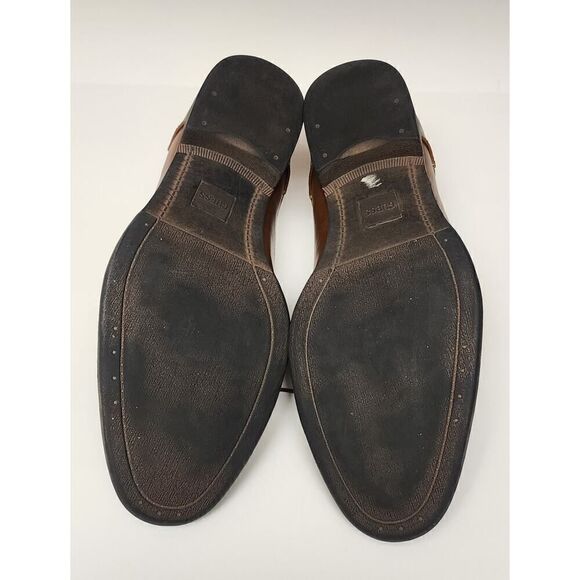 Guess GM Nelton-R Men\'s Faux Leather Brown Oxford Dress Shoes Size 12 main image 3